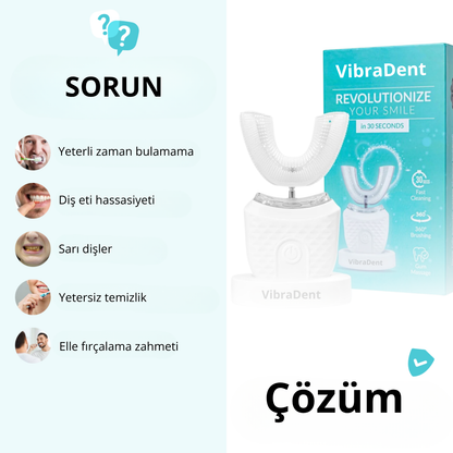 VibraDent – Titreşimli Diş Fırçası | 48.000 Titreşim | 3 Mod
